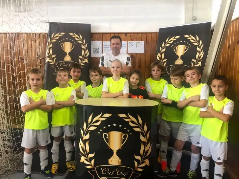 Mladší přípravka U8 na halovém turnaji ve slovenské Galantě