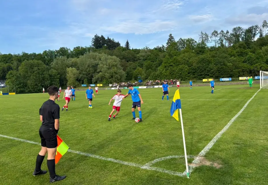 Ve finále Okresního poháru dorostu naše béčko těsně podlehlo Hvozdné 1:2