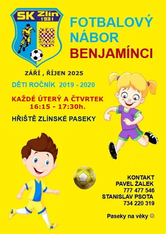 Nábor dětí roč. 2019 - 2020