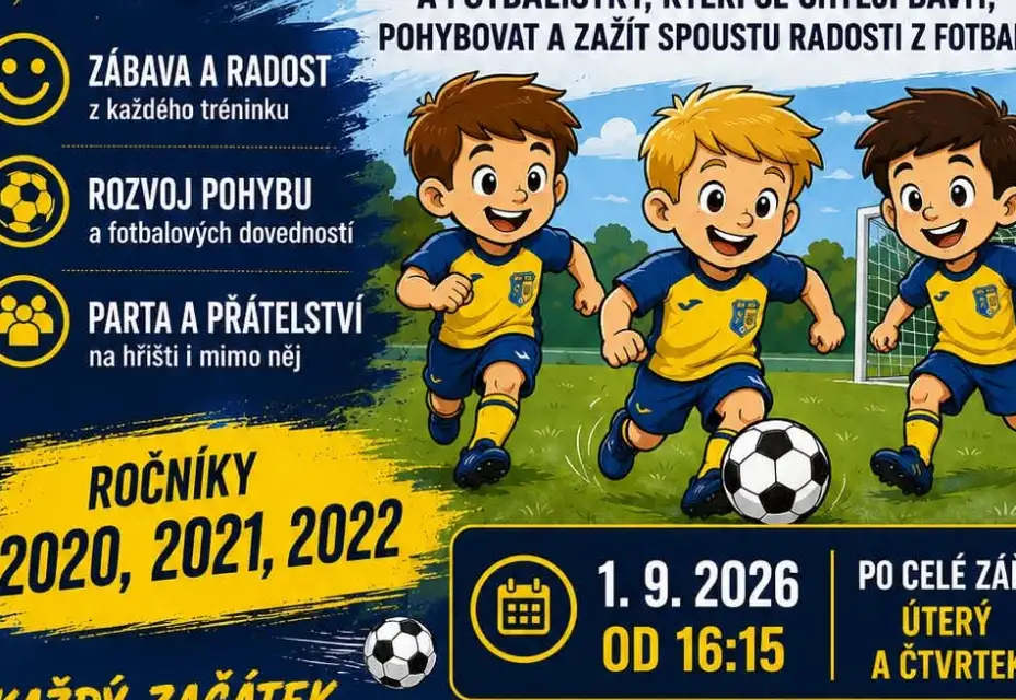 Nábor benjamínků na Pasekách proběhne v úterý 1.9.2026 od 16:15h.
