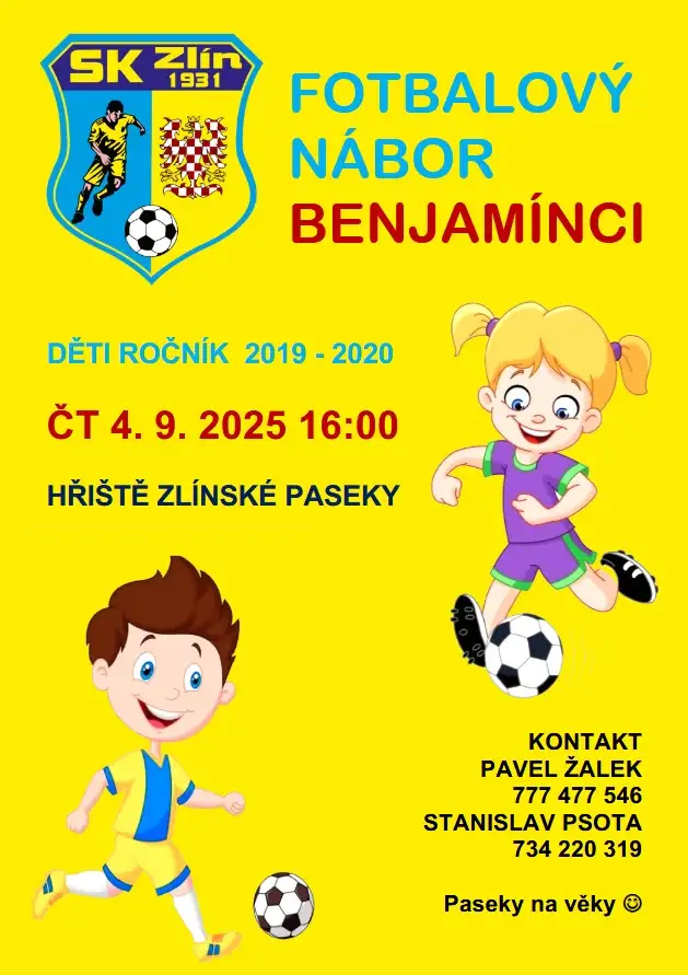 Nábor dětí roč. 2019 - 2020